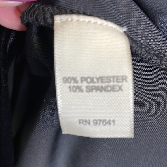 - J.Jill Black Velvet Wrap Style Long Sleeve Shirt - Picture 5 of 6